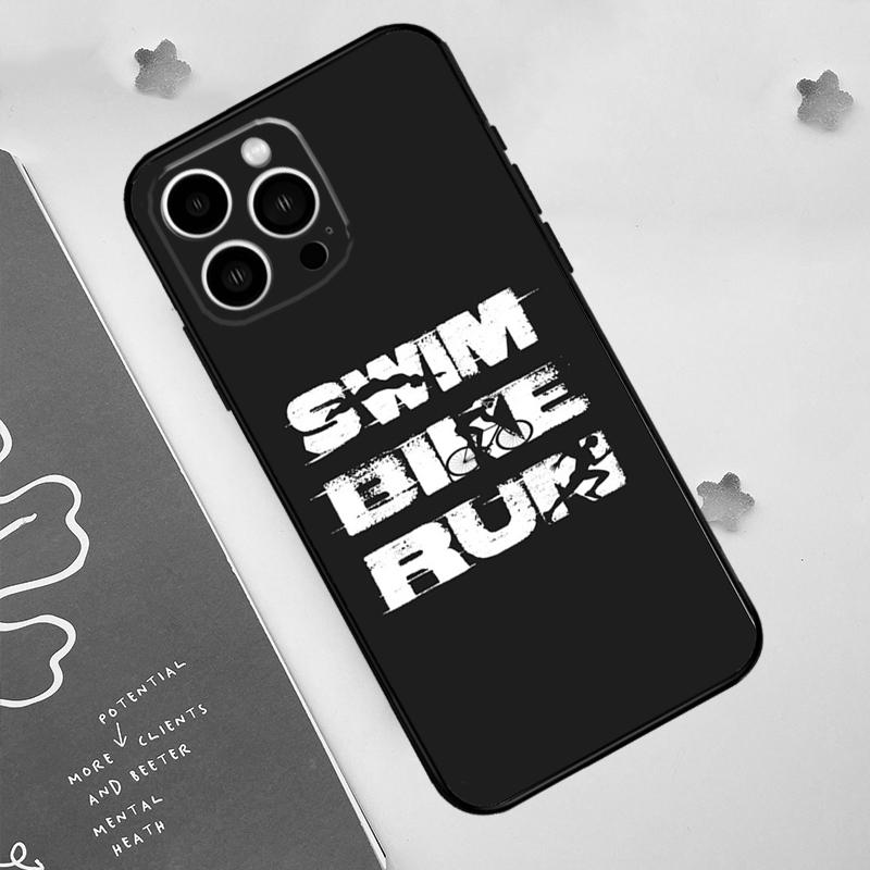 Triatlon Tri Life Plavání Kolo Běh Pouzdro na Telefon Pro iPhone 17 Pro Max 14 11 15 16 Pro Max 13 12 mini 16 Plus 16e 17 Air Funda