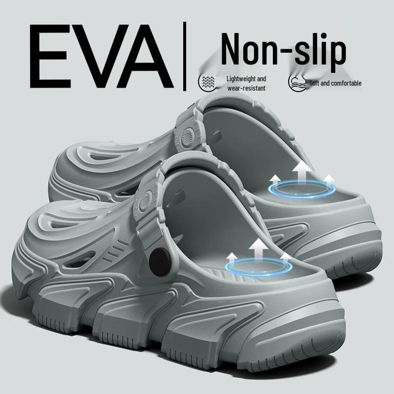 Men s Non-slip Sport Clogs: 2026 Summer Beach & Driving Sandals