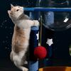 Space capsule cat climbing frame cat nest integrated cat small apartment sisal cat shelf cat scratching column tree does not occupy cat toys