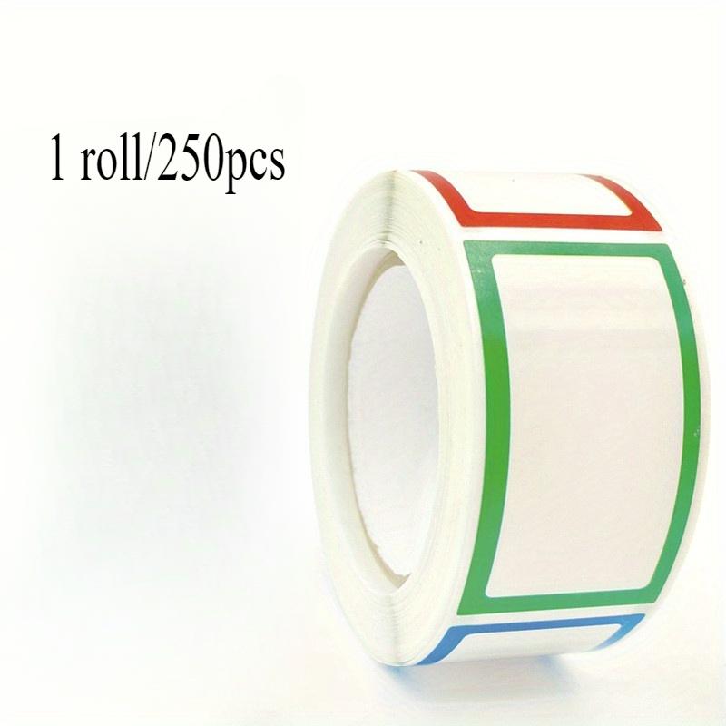 

1/2Roll Красочные пустые наклейки, Рукописная маркировка, Классификационная маркировка, Наклейки, Наклейка для запечатывания коробок, Запечатывание упаковки коммерческой продукции 1 roll