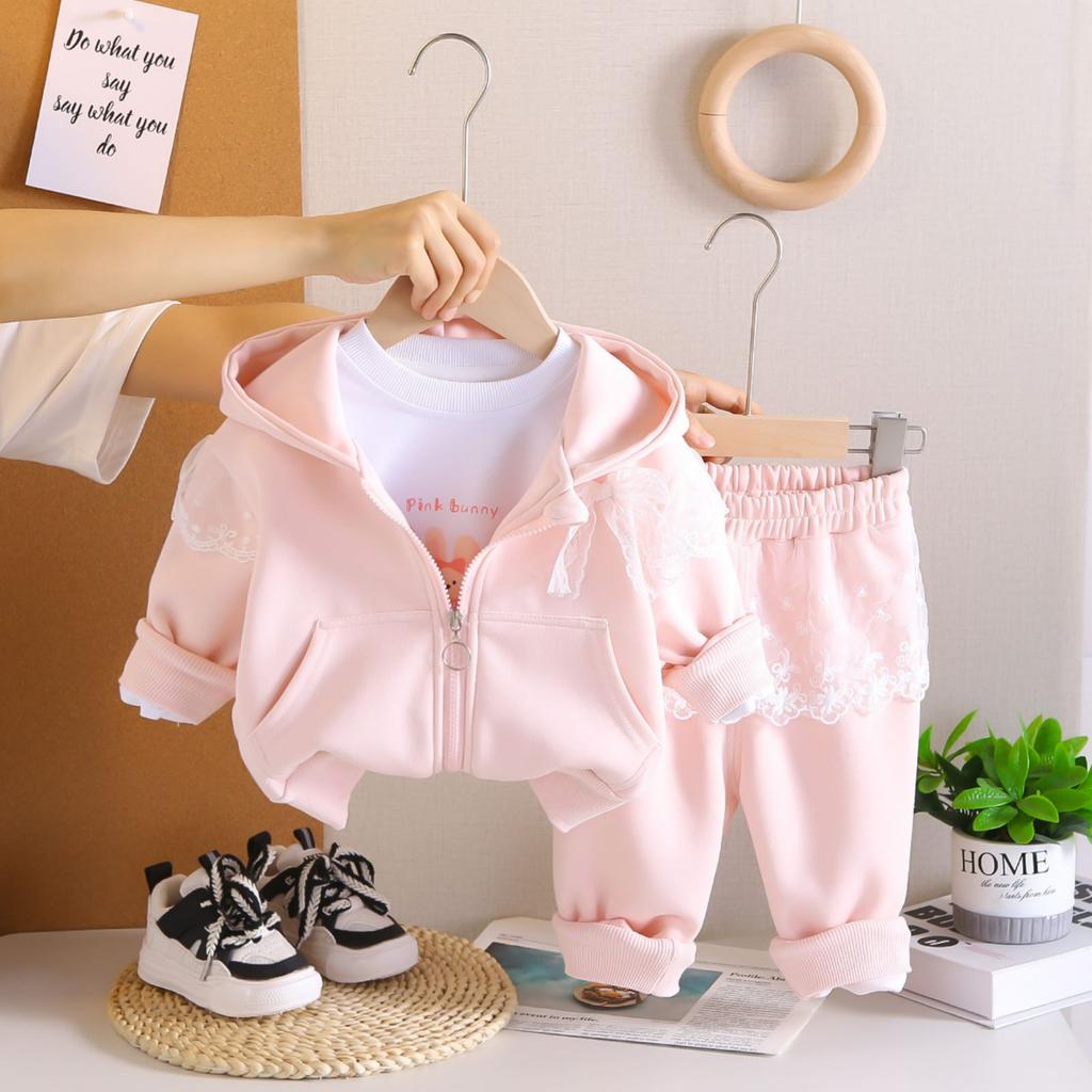 Kids Casual Long-Sleeve Set, Comfortable Daily Wear Outfits