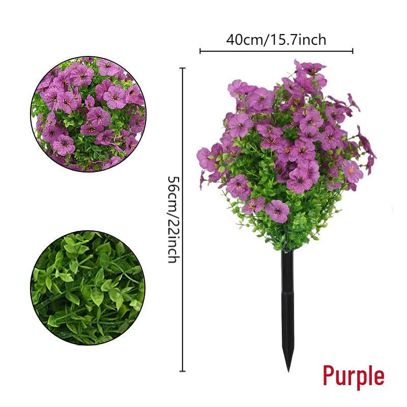 Eucalyptus Violet Potted Flower Arrangement for Garden and Home Decor