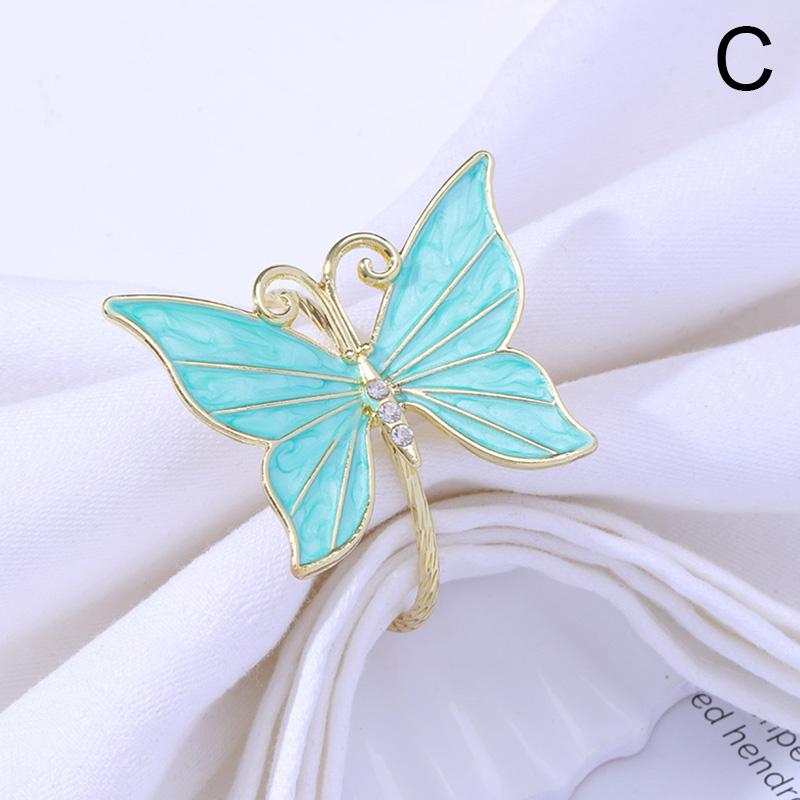 

Металеве кільце для серветок у формі метелика Пряжки для серветок Тримач для весілля Прикраса дому Готель Обідній стіл Аксесуари Подарунки