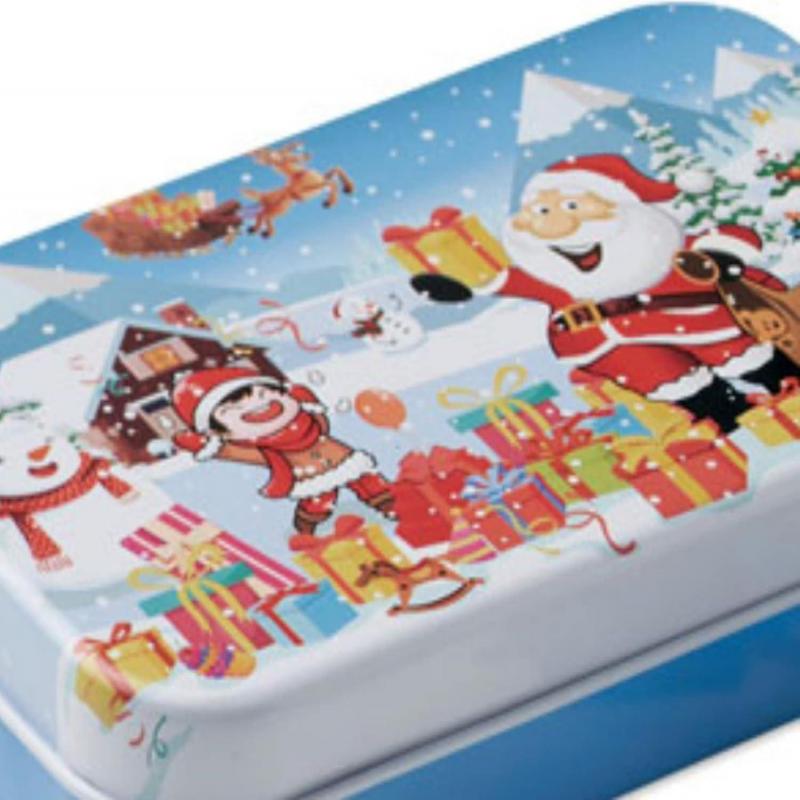 Christmas Wooden Puzzle Children's Puzzle 60 Pieces For Children In Tin Box Children's Birthday Part