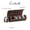 Echtes Leder Hexagon 1/2/3/4 Slots Uhr Roll Fall Männer Uhr Boxen Lagerung Organizer Box Frauen Uhren display Halter
