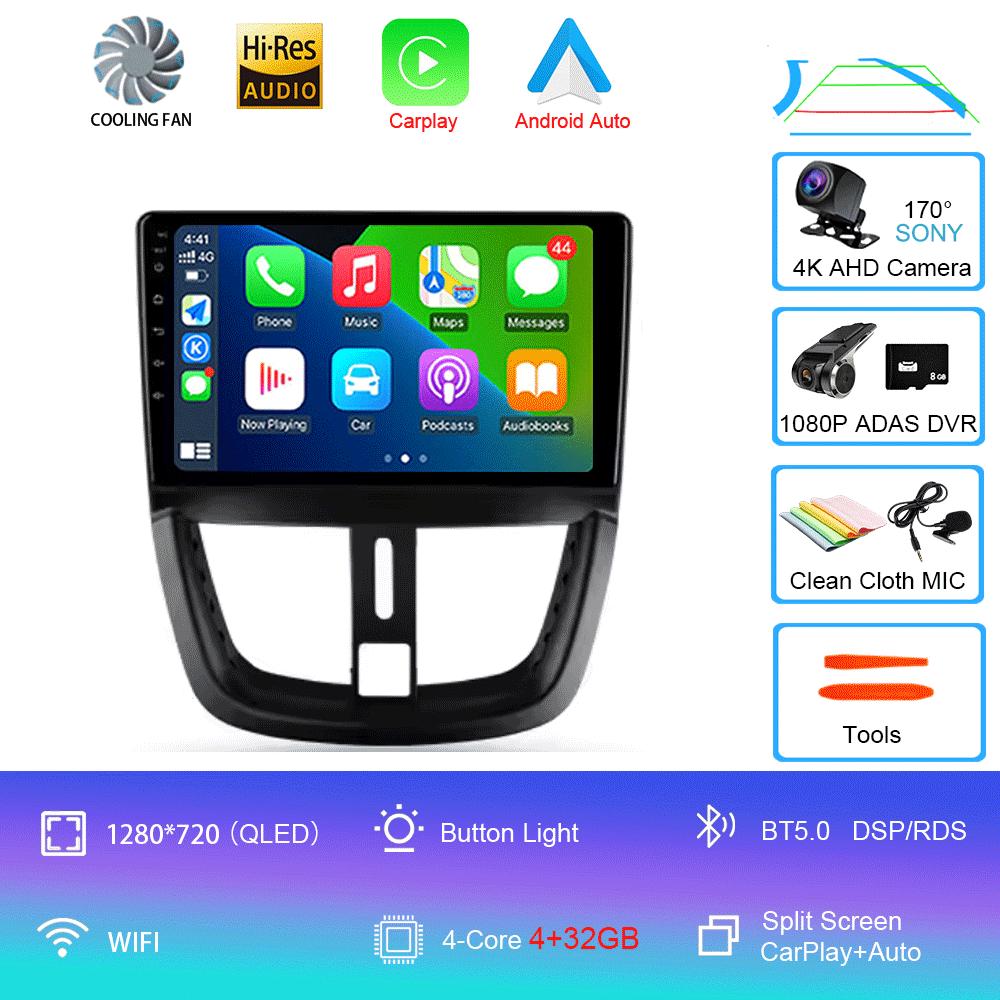 Android 14 For Peugeot 207 2006 - 2015 Car Radio Multimedia Video Player Navigation GPS No 2din 2 Din Dvd