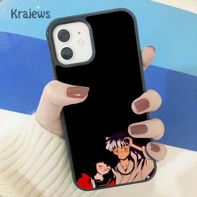 Krajews Anime Inuyasha Weiche Telefon Fall Abdeckung Für iPhone 14 5 SE 6s 7 8 plus X XR XS 11 12 13 pro max Samsung S21 S22 ultra