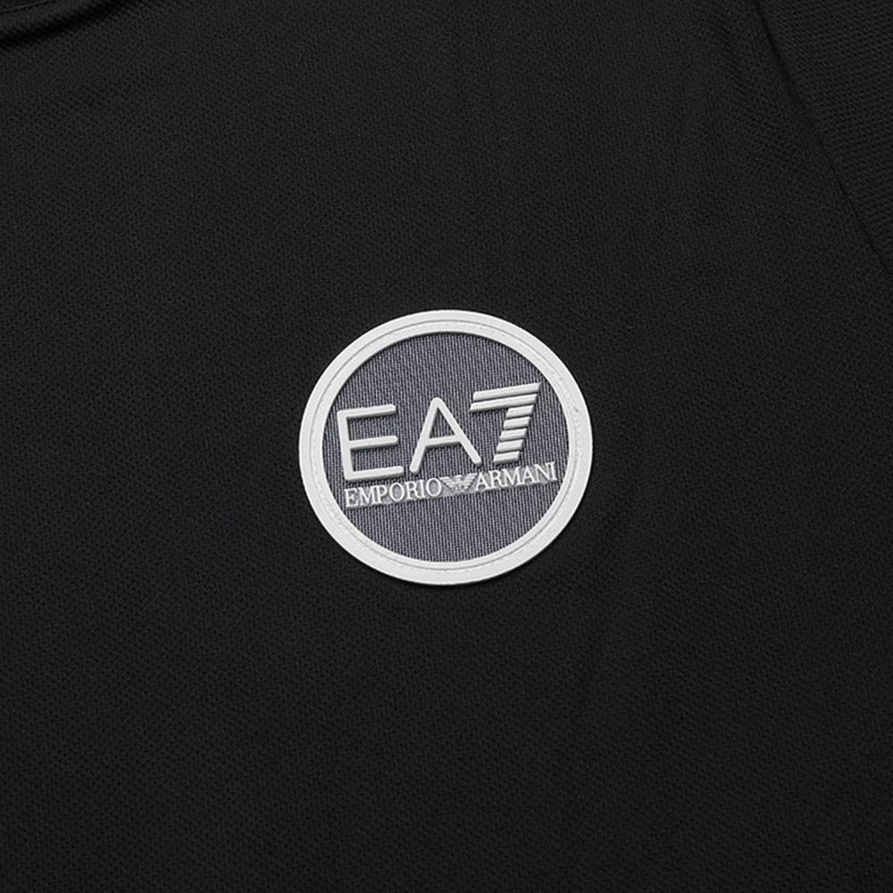 Emporio Armani FW22 Logo Embellished Crew Neck Short Sleeve T-Shirt Men Tops Black 3LPT38-PJCDZ-1200