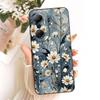 For Infinix Hot 20 Play Case X6825 Popular Flower Cover Soft Liquid Silicone Phone Shell For Infinix Hot 20s 20i Hot20 4G Covers