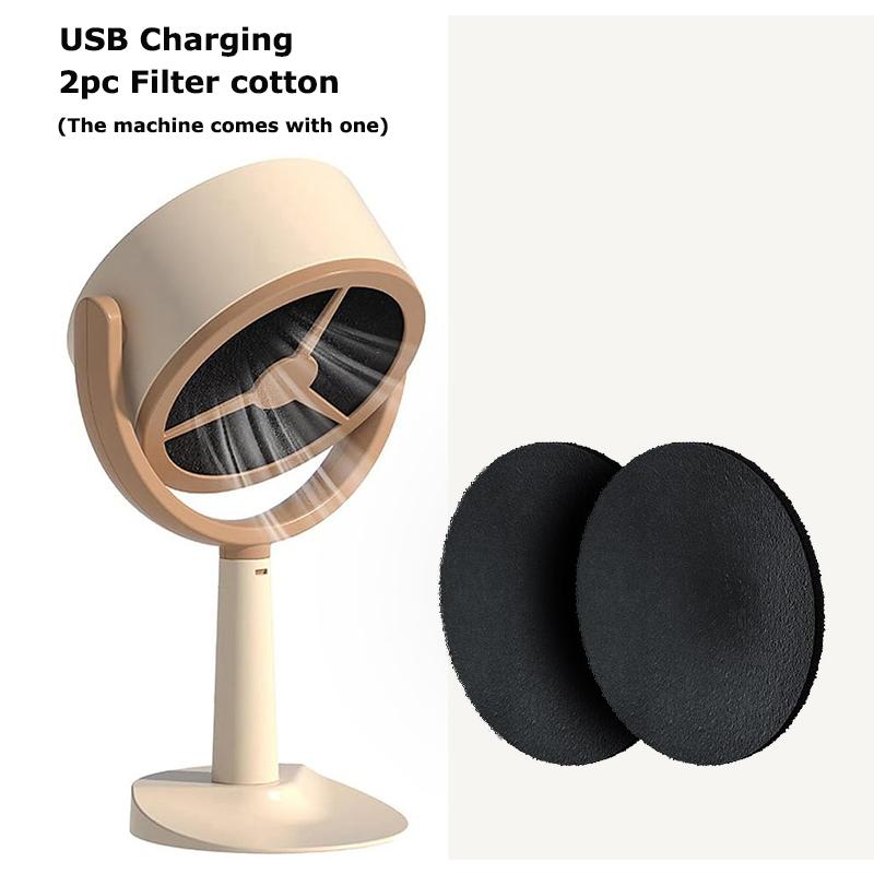 Portable Smoke Purifier USB Charging Exhaust Fan Hood Adjustable Suction Replaceable Activated Carbon Filter for Indoor BBQ