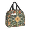 William Morris Compton Floral Pattern Lunch Box for Women Multifunction Cooler Thermal Food Insulated Lunch Bag Office Work