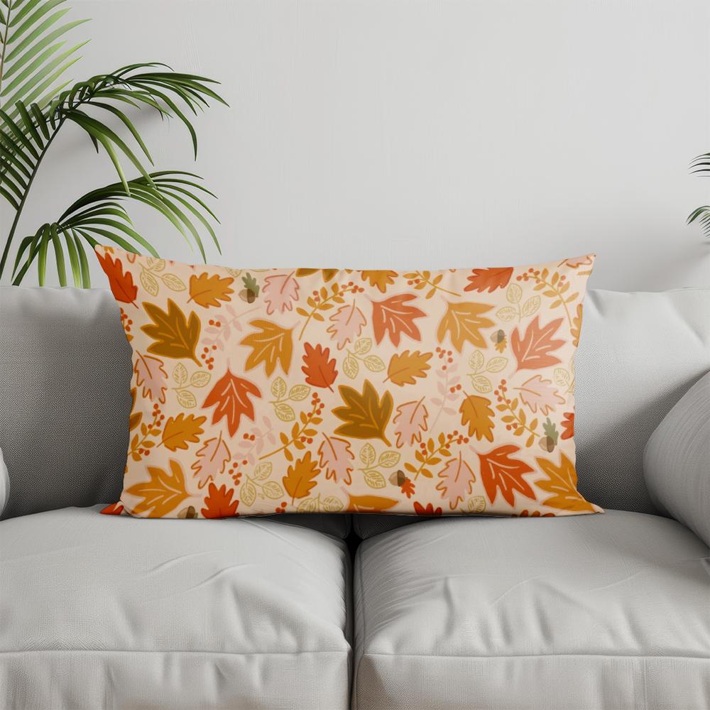 Home Decor Christmas Ghosts Pattern Pillowcase Suitable For Sofa Bedroom Car Pillow Cover Cushion Rectangular Back Cushion