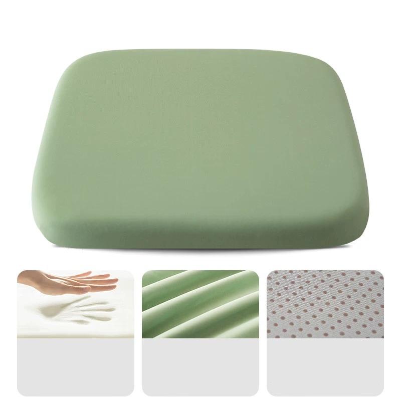 40x40cm Square Chair Cushion Comfortable Memory Foam Seat Cushion Non-Slip Chair Pads with Removable Cover For Office Car JT575