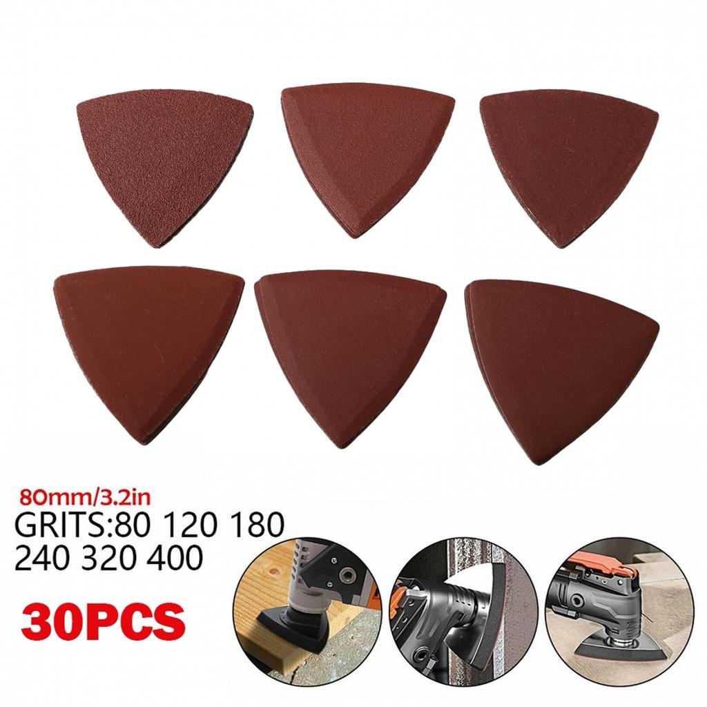 Triangle Sandpaper Sanding Disc 120 180 3-1/8 Inch
