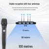 Huidu AT-400F Wireless 4-Channel Microphone System (CN version)
