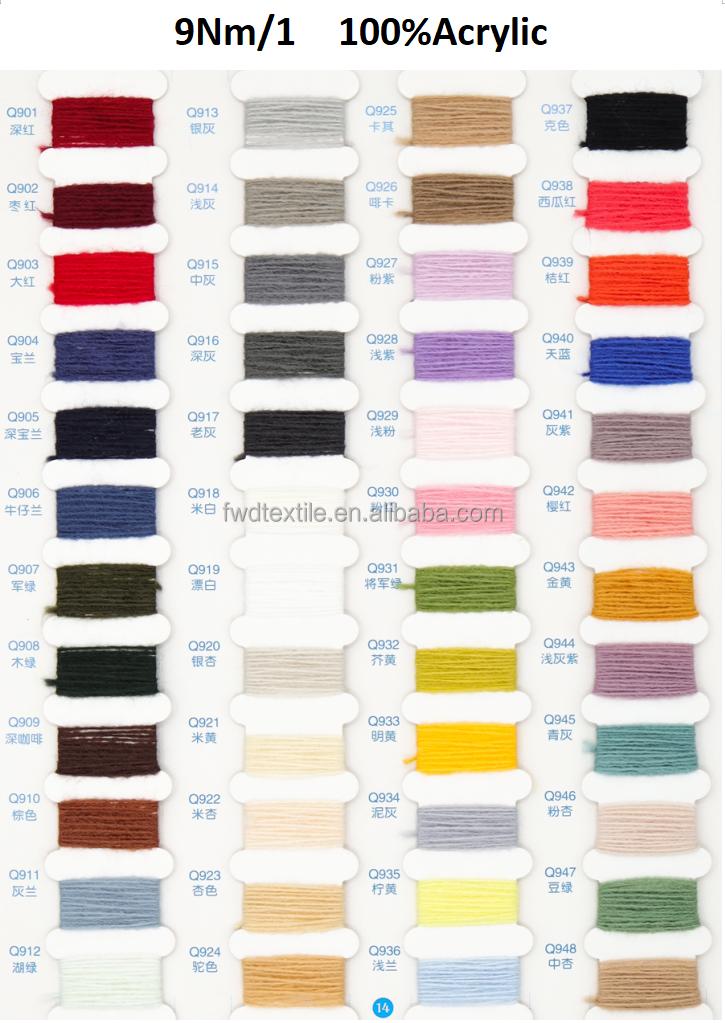 Candy Yellow Cold-resistant Smooth Worsted Soft Acrylic Yarn for Knitting Hand Yarn Dyed Knit