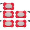 5PCS Pet Training Clicker Adjustable Three Gears Compact Lightweight Supplies for Dogs