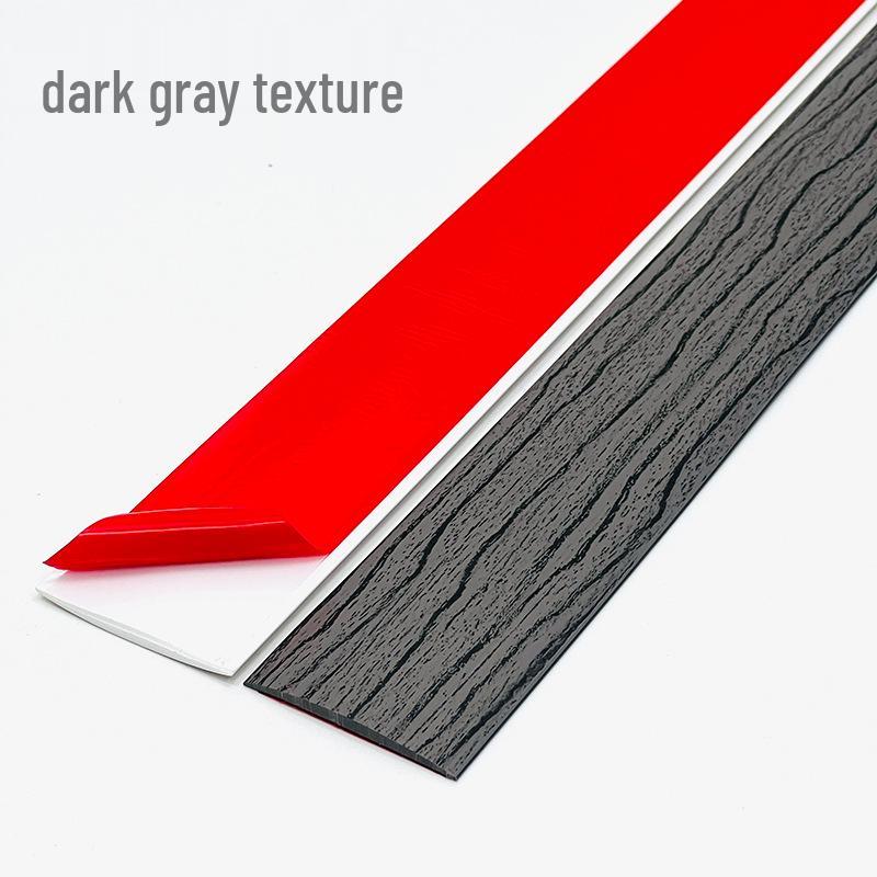 Self-Adhesive Wood Floor Trim Strip - Glue-Free Edge Divider for Doorway and Threshold Decoration