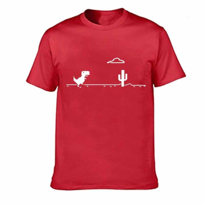 Men's Summer 100% Cotton Fashionable Casual Loose Coconut Tree Pattern Printed Sports Round Neck Short Sleeved T-shirt Top