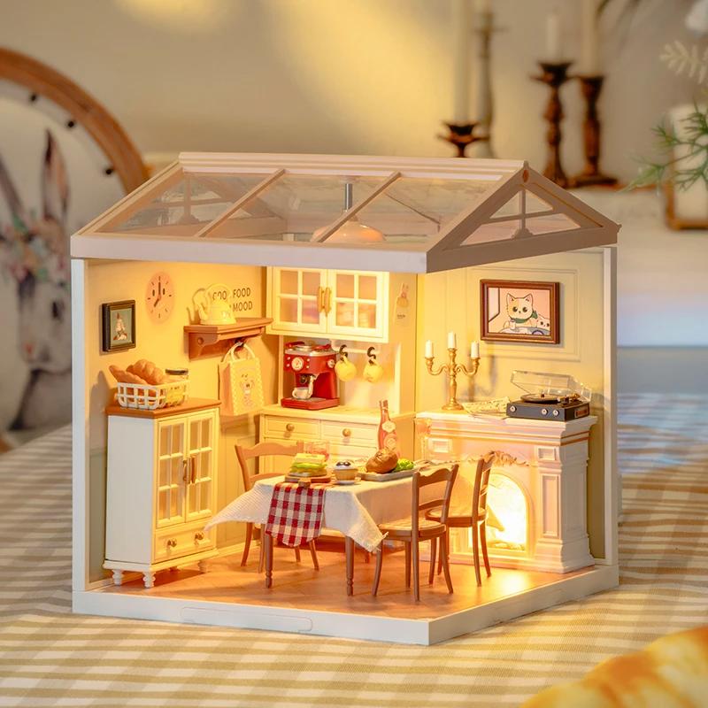 ROBOTIME Rolife 3D Puzzle Super Creator Warm Room DIY Miniature House (DW015B) | 1:24 Scale