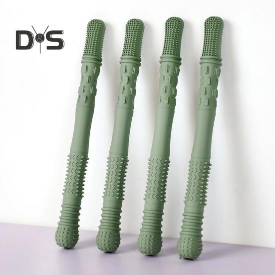 4Pcs Silicone Chew Stick Food Grade BPA Free Reusable Stress Relief Sensory Oral Motor Chewable Stick Toy for Special Needs Chewers