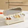 Cream Style Divided Kitchen Seasoning Box