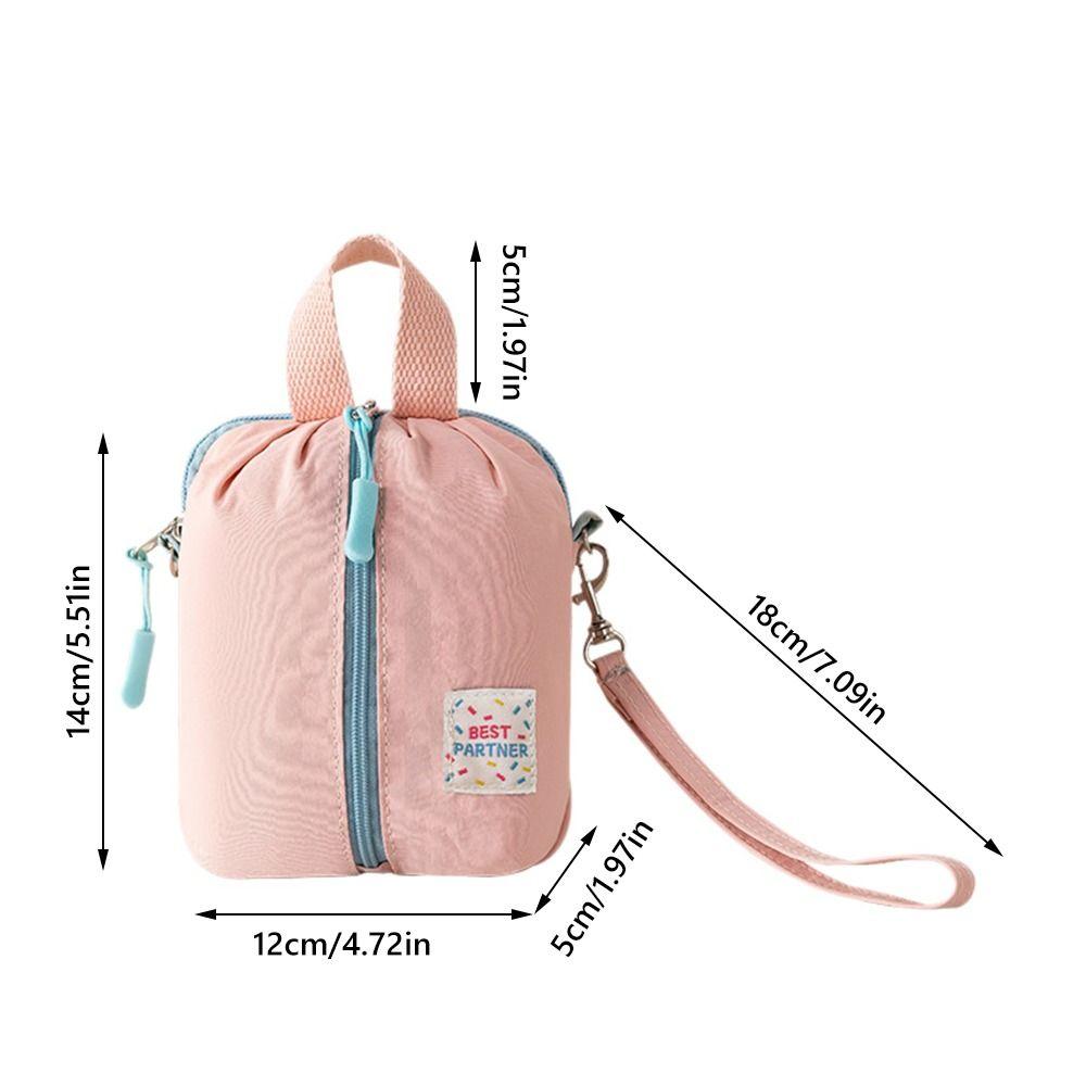 Fashion Multi-functinal Sanitary Napkin Storage Bag Macaron Color Lightweight Organizer Bag Mini Makeup Bag Travel Essential