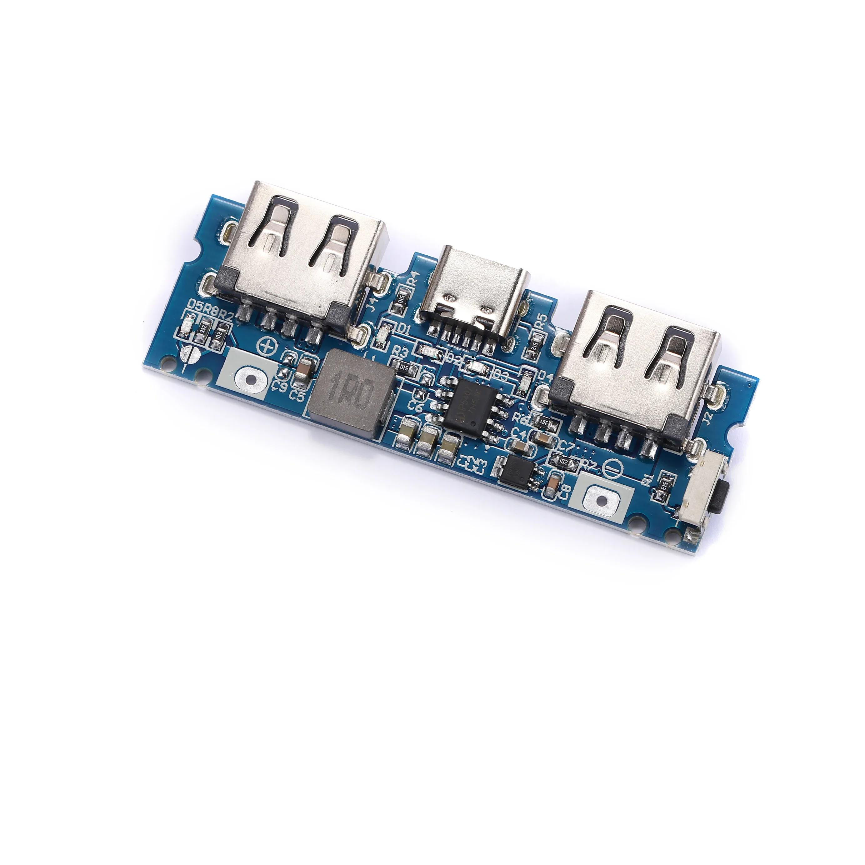 

1pcsLithium Battery Charger Board LED Dual USB 5V 2.4A Micro/Type-C USB Mobile Power Bank 18650 Charging Module білий