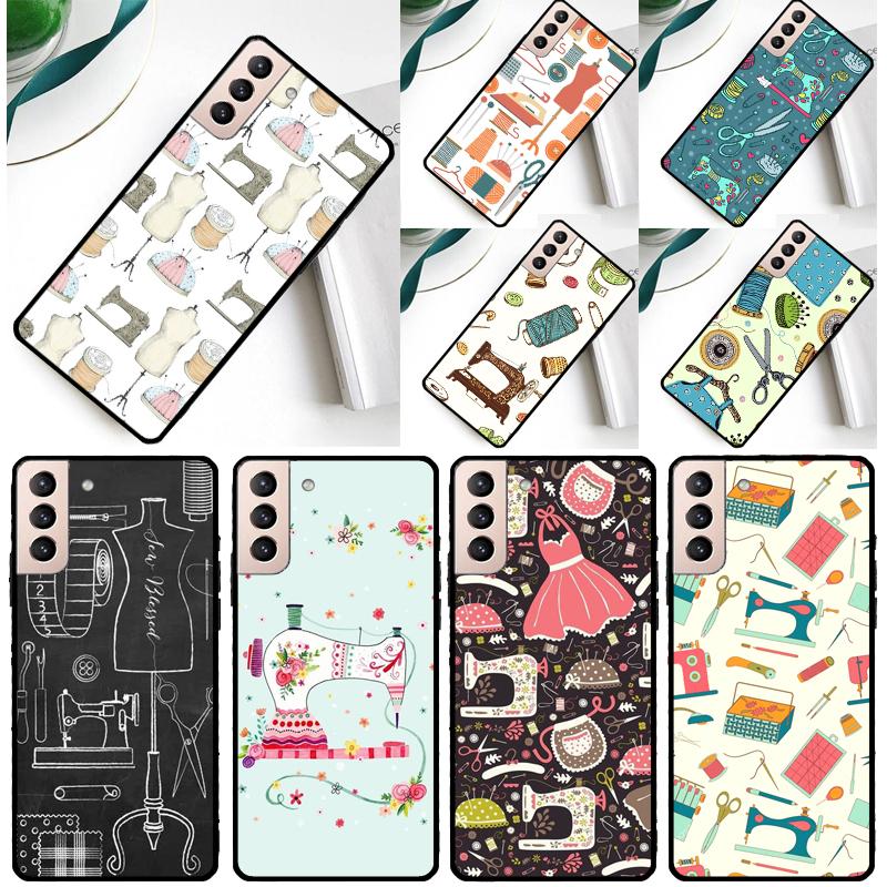 Sewing Machine Phone Case For Samsung Galaxy S25 Ultra S24 Ultra S9 S10 S20 S21 S22 S23 Plus S24 FE Cover