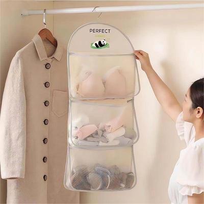 Aufbewahrungsnetz mit großer Kapazität Studentenwohnheim Kleiderschrank Socken Unterwäsche Hängetasche Mehrschichtige atmungsaktive Netztasche Tür-Aufbewahrungstaschen