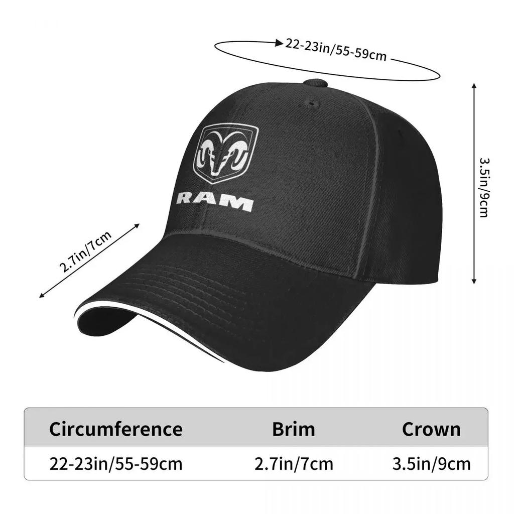 RAM Cap Baseball Cap Hard Hat Tea Hat Snap Back Hat Women's Unisex's