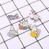 Chemical Lab Test Tube Alloy Paint Brooch – Popular European & American Design