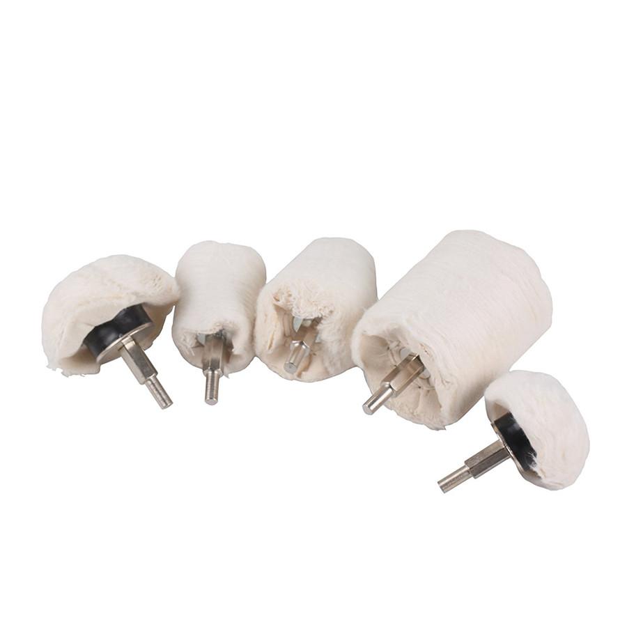 7 Pcs Metal Car Polishing Kit Buffing Pad MOP Wheel for Aluminum Stainless Steel