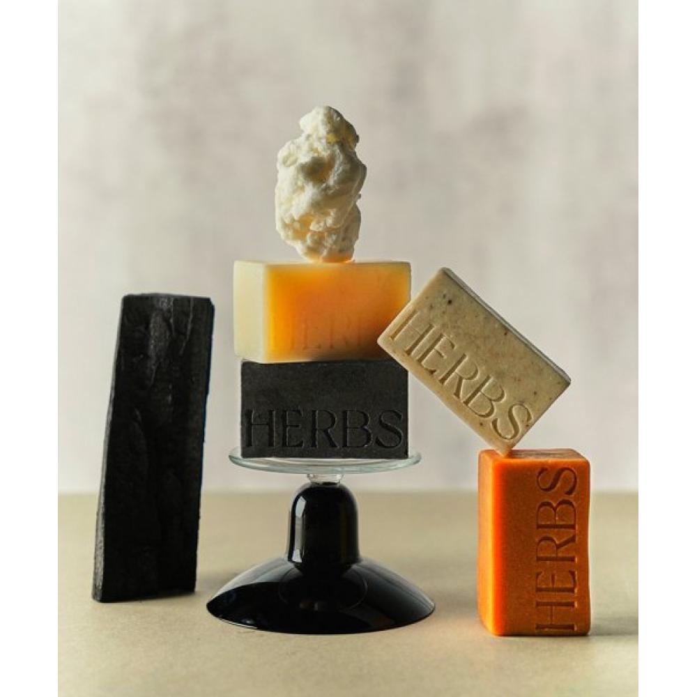 Herbs Seoul [kostenlose Tasche] Feuchtigkeitsspendendes Shampoo-Riegel Feuchtigkeitsspendender Haferflocken-Riegel Leicht sauer Nicht reizend Trockenes Haar 2er-Pack Doppelset 200g