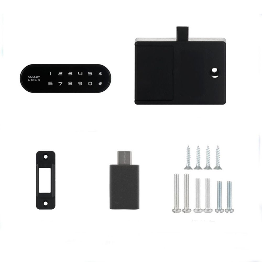 Touch Keypad Electric Lock Digital Cabinet Lock Smart Drawer Lock Home Security