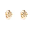 Korean Zirconia Flower Earrings: Light Luxury Clover Design for Women