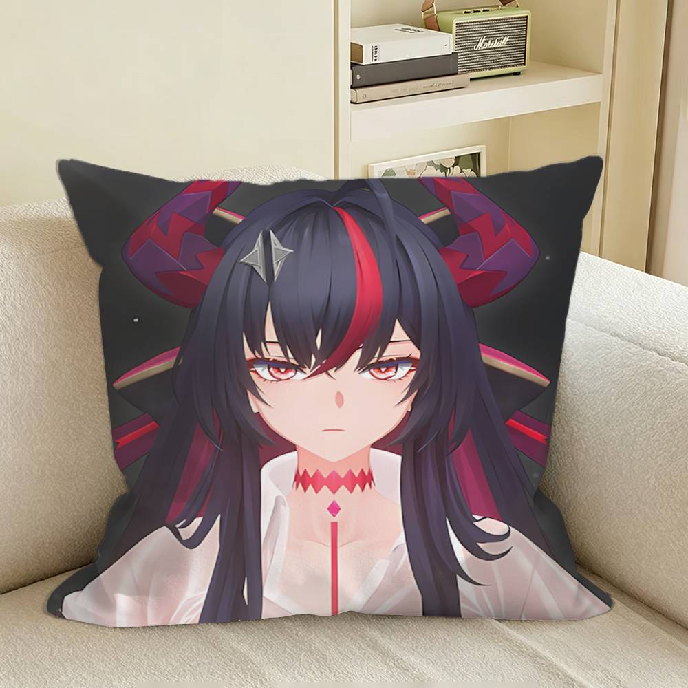NTE Game S-Shinku Neverness to Everness  Square Sofa Pillow Cover Solid Color Living Room Home Decor Cushion Case