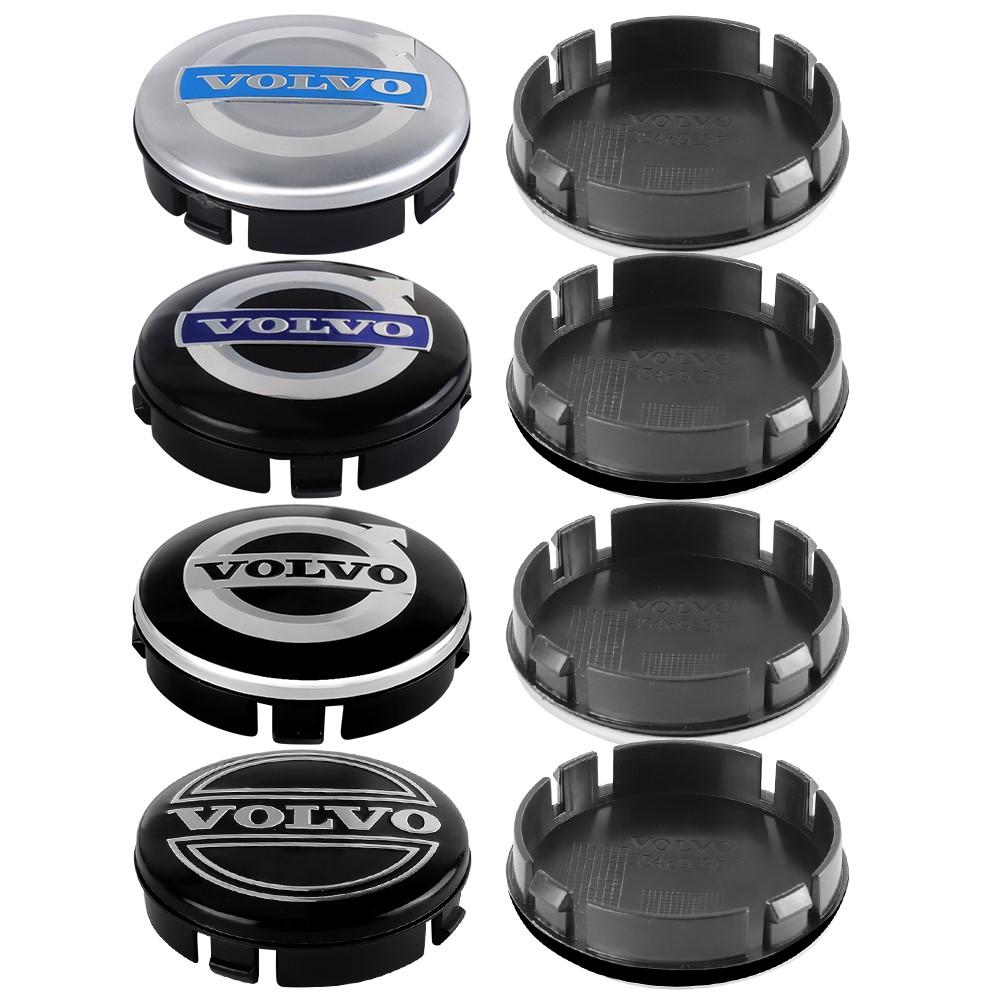 64mm 4pcs Car Wheel Center Hub Cap Cover Decor Accessories For Volvo XC90 V90 V60 XC60 V40 S80 S60 S90 C40 XC40 V70 XC70 RDESIGN