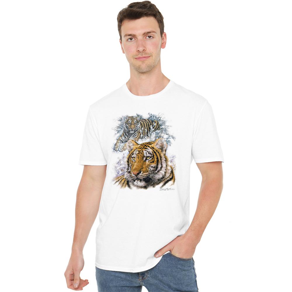 Wild Wings Unisex Adult Wildlife Tigers T-Shirt