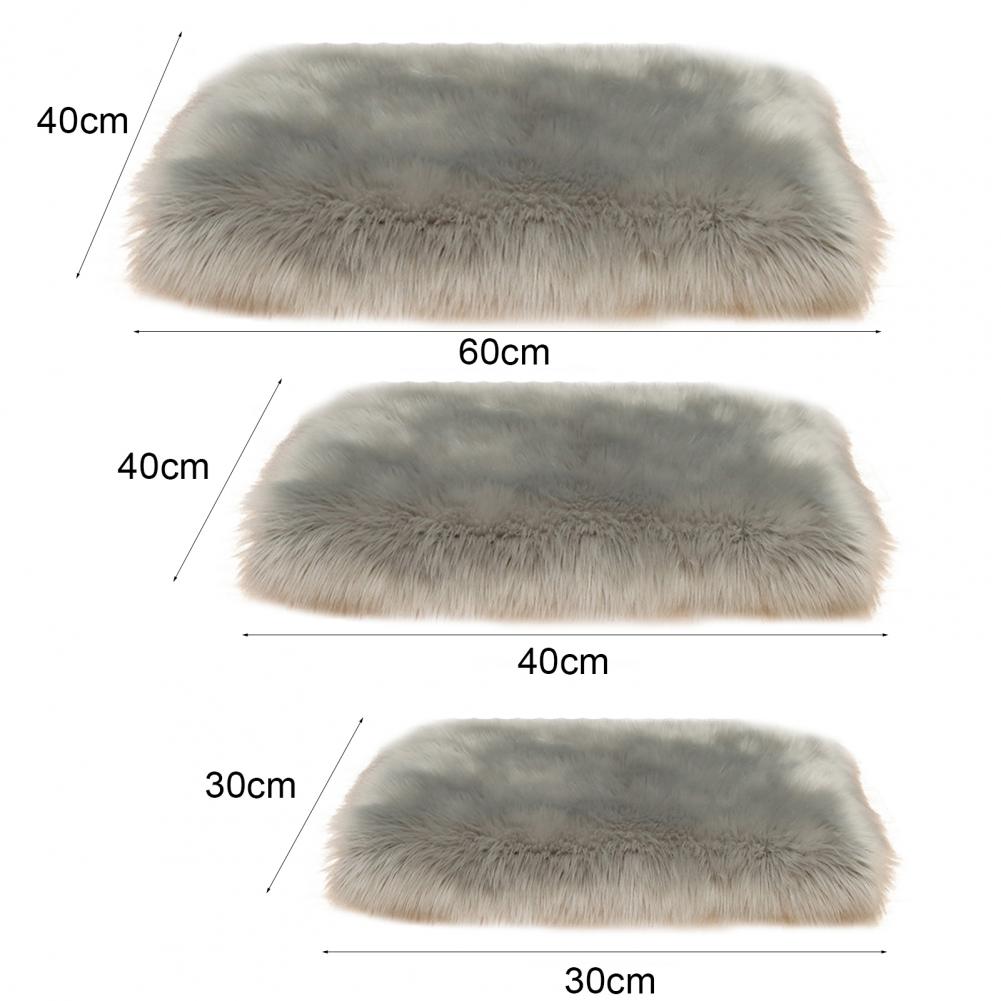 30/40/60cm Doormat Wide Application Polyester Faux Fur Sheepskin Simple Area Rug Halloween Welcome Resistant Carpet For Home