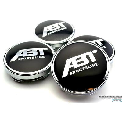 4 pièces/lot ABT SPORTSLINE 60MM couvercle de capuchon de moyeu Logo de voiture emblème centre de roue chromé