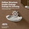 Boat Shaped Soap Dish Wall Mounted No Drill Draining Soap Tray Bathroom Storage Box