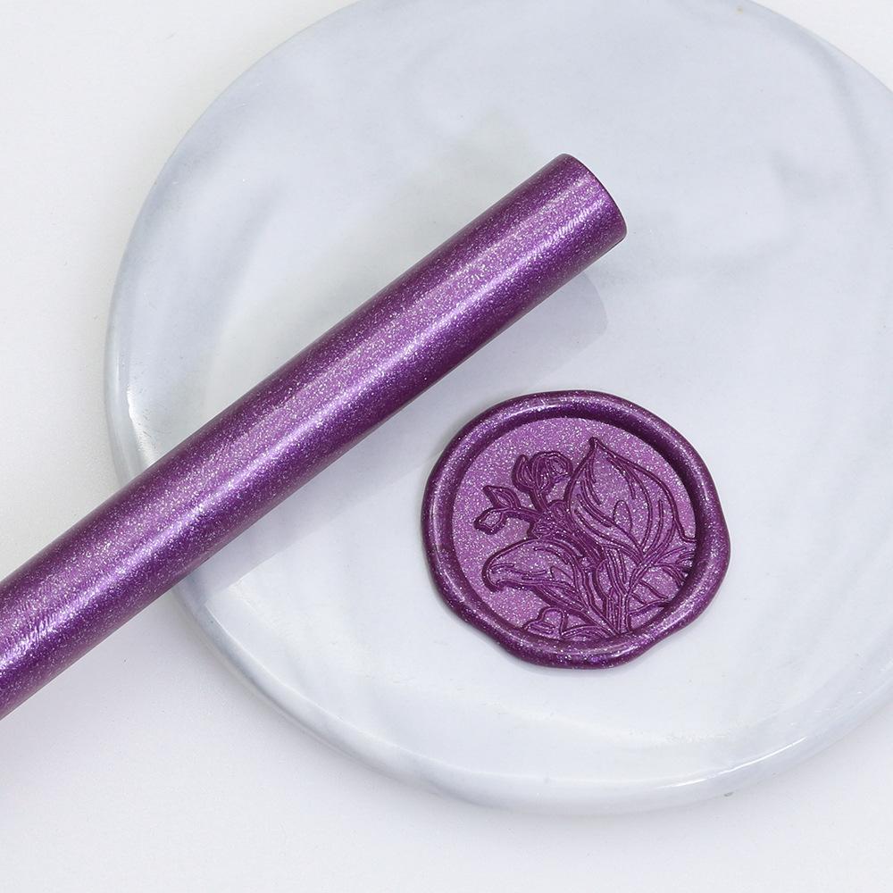 

5pcs Round Aurora Lacquer Wax Stick Hand Account Greeting Card Wedding Invitation Seal Decorative Seal