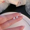 S925 Silver Stud Earrings Women's Ear Hole Earrings Niche Design Earbone Studs High-end Earrings