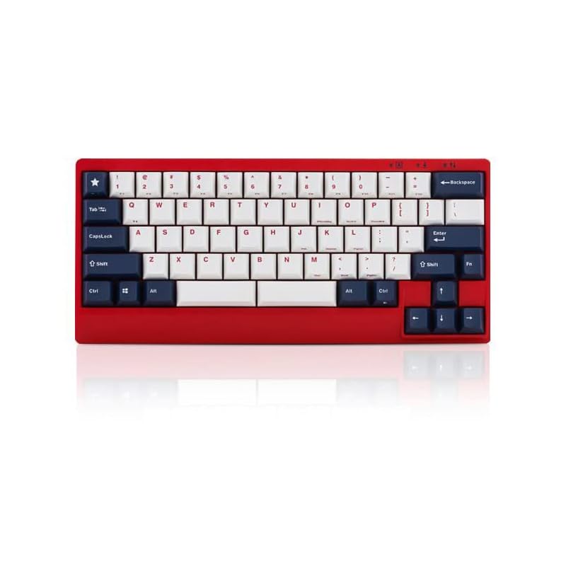 

Leopold FC650MDS WhiteBlueStar 65% mechanical keyboard English US layout 65 keys wired connection USB-C (CHERRY MX speed silver axis)