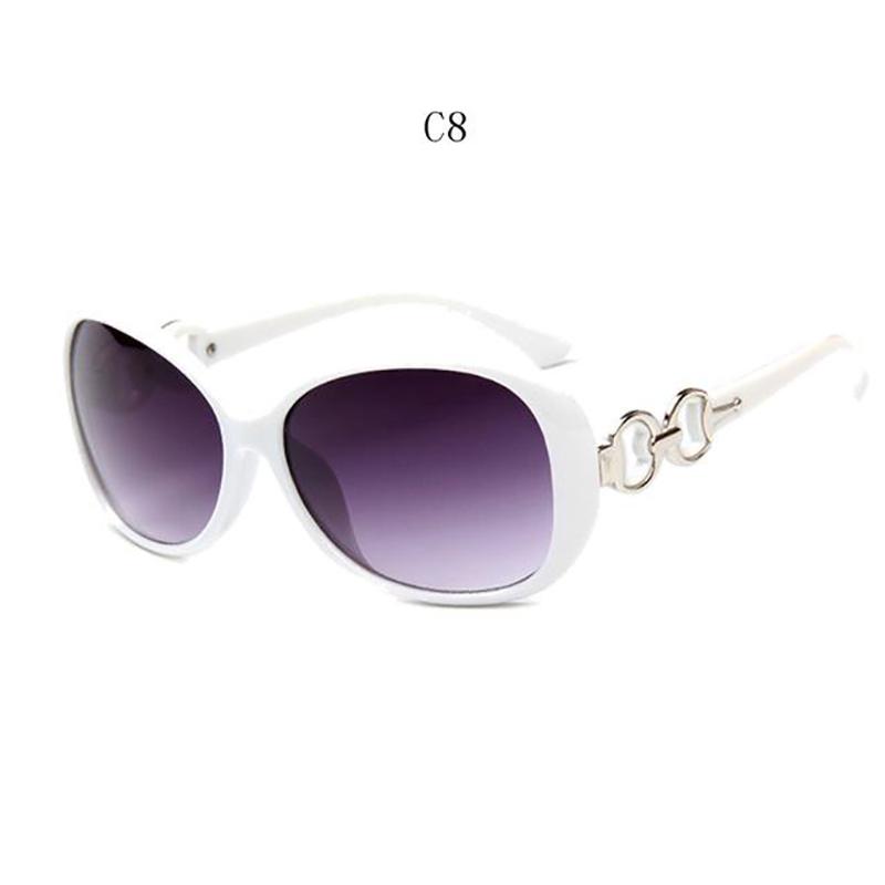 Sunglasses Ladies Anti-Ultraviolet Jade Crystal Texture Sunglasses Gradient Black Outdoor Sunglasses Oculos Sol Feminino