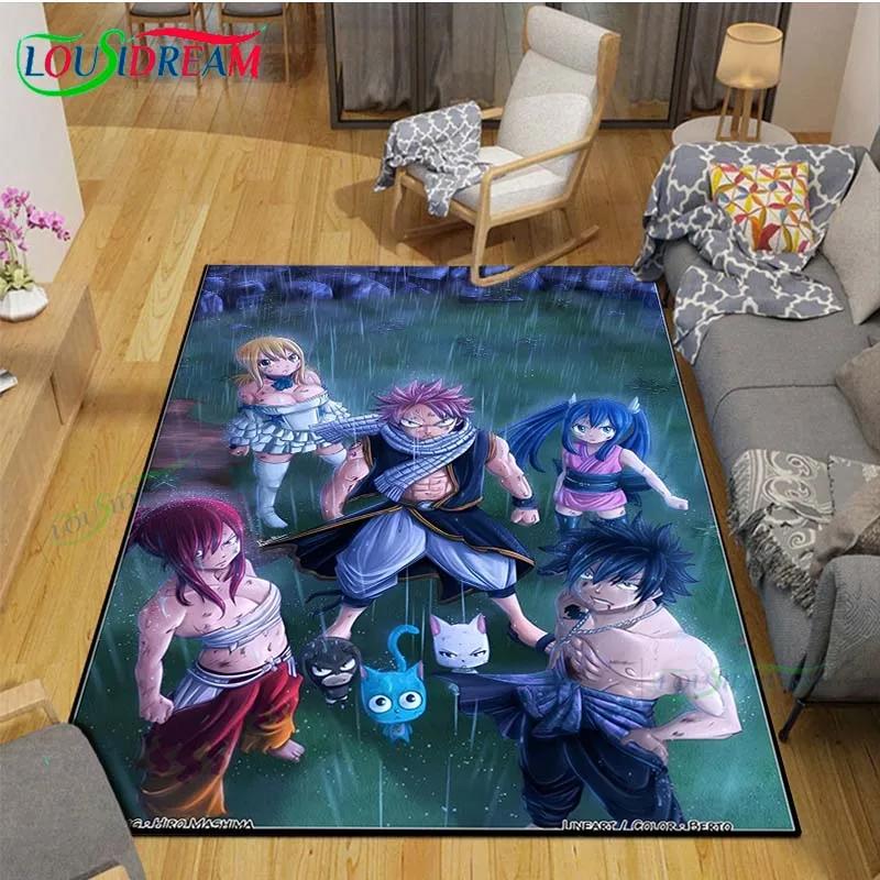 Fashion Popular Cartoon A-Fairy Tail Printed  Carpet Living Room Anti-Skid Area Rug Kids Bedroom Mats Yoga Mat Carpet Decor Gift