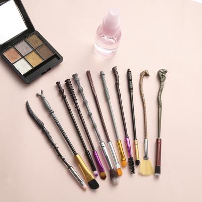 Ensemble de 11 pièces Baguette Magique Harry Potter Pinceaux de Maquillage Sourcils Fards à Paupières Outil Pinceaux Cosmétiques