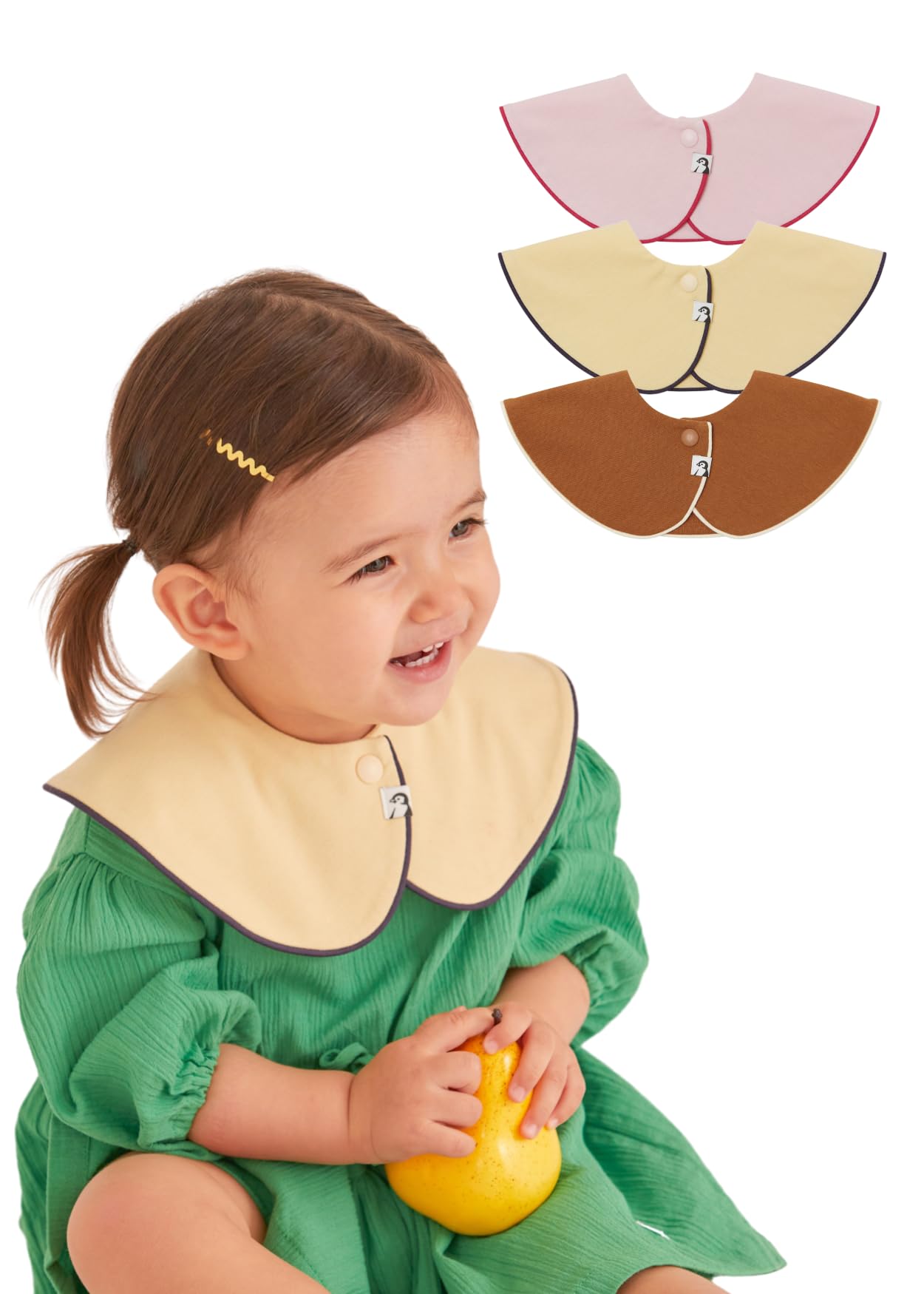 

Konny Детский слюнявчик Детский Впитывающий и Для Девочек и Детский Детский Душ 3 Масло Оранжевый [Konny] Набор, Слюнявчик, Вращающийся на 360°, Быстросохнущий, Простой, Для Мальчиков,