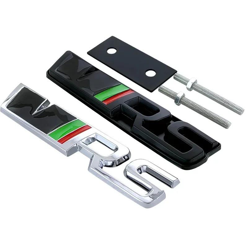 Alloy Sticker for Skoda VRS Logo Karoq 2 A7 Octavia Yeti Fabia 1 Kodiaq Tour RS Superb Rapid Car Front Grille Logo Trunk Emblem  QN8